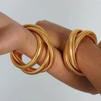 Triple Coil Chunky Bracelet