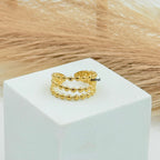 3 layred Dotted Ring