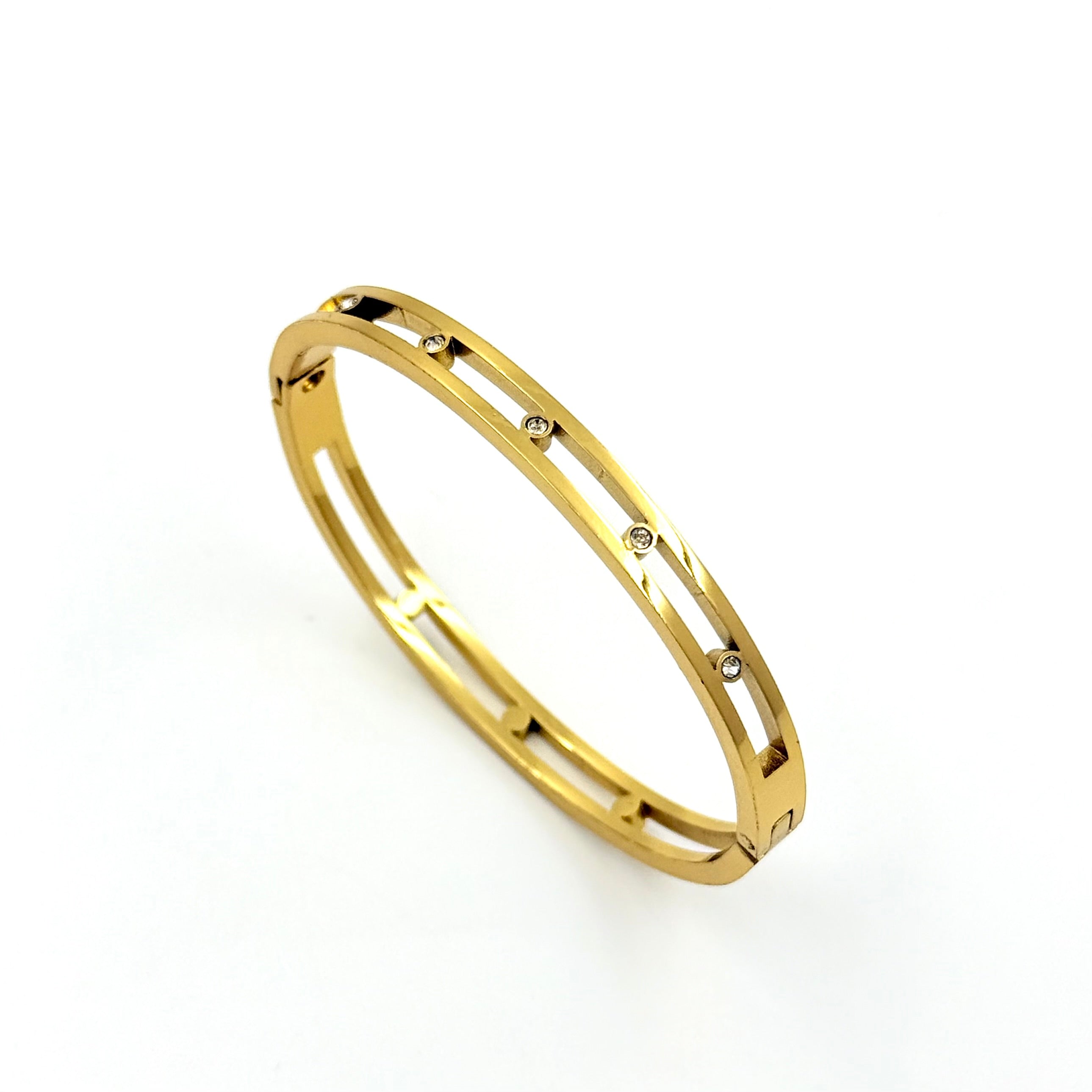 Double line Diamond Kada