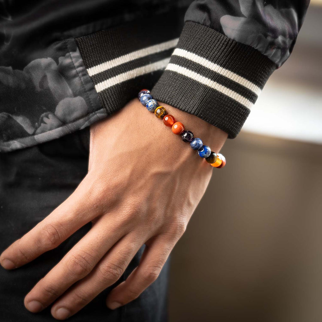 Multi Chakra Natural Stone Bracelet