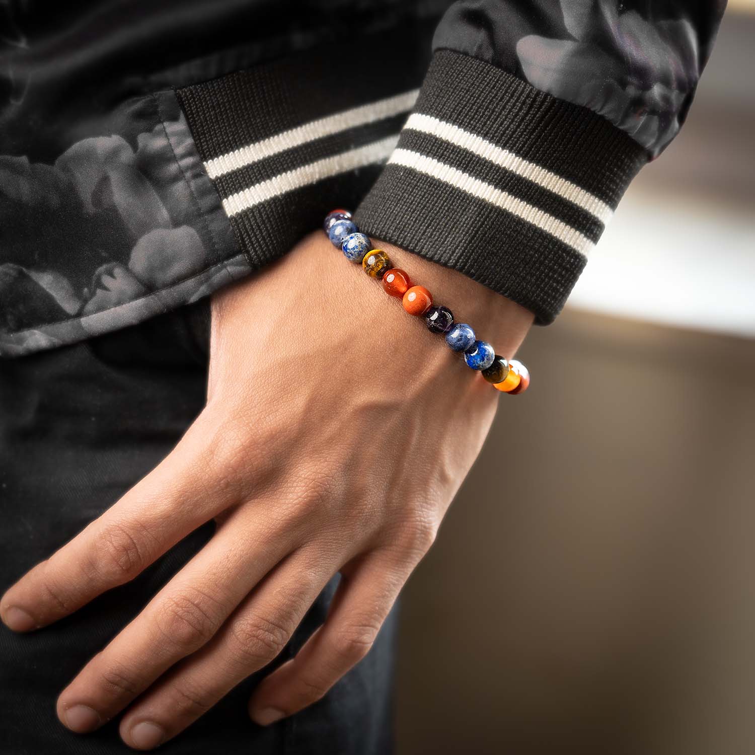 Multi Chakra Natural Stone Bracelet