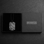 Damascus Steel Dog Tag Necklace