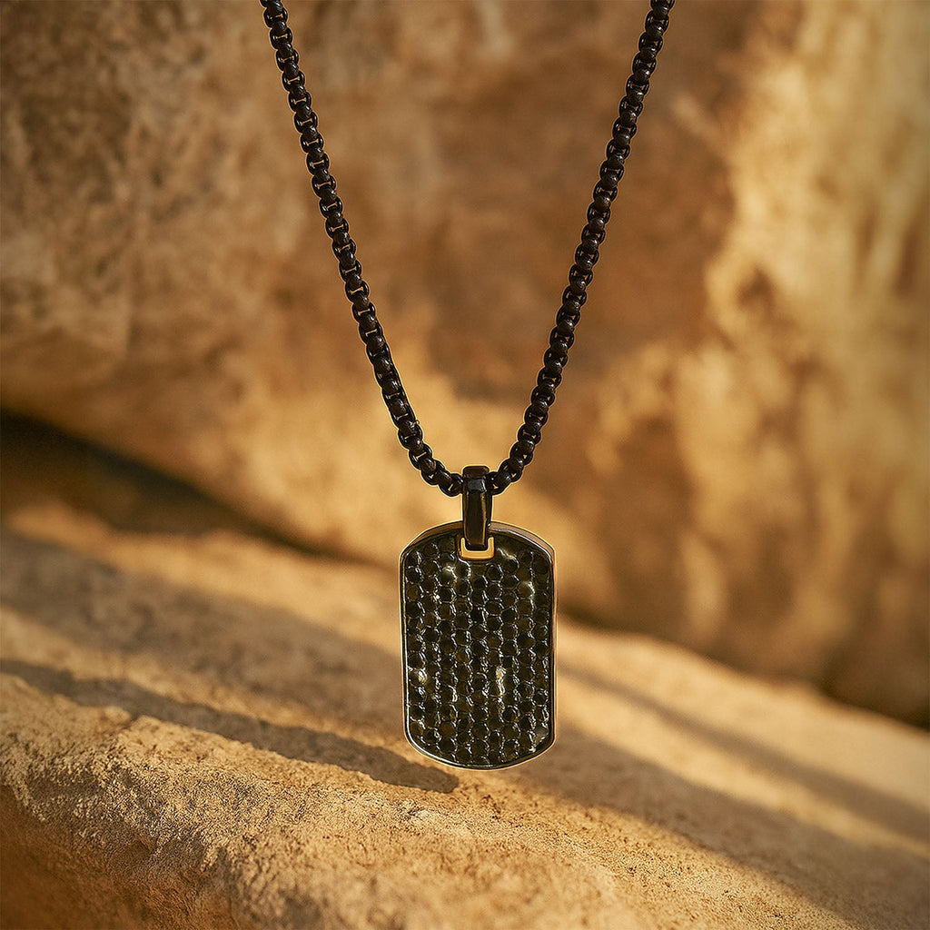 Black Diamonds Limited Edition Dog Tag Necklace