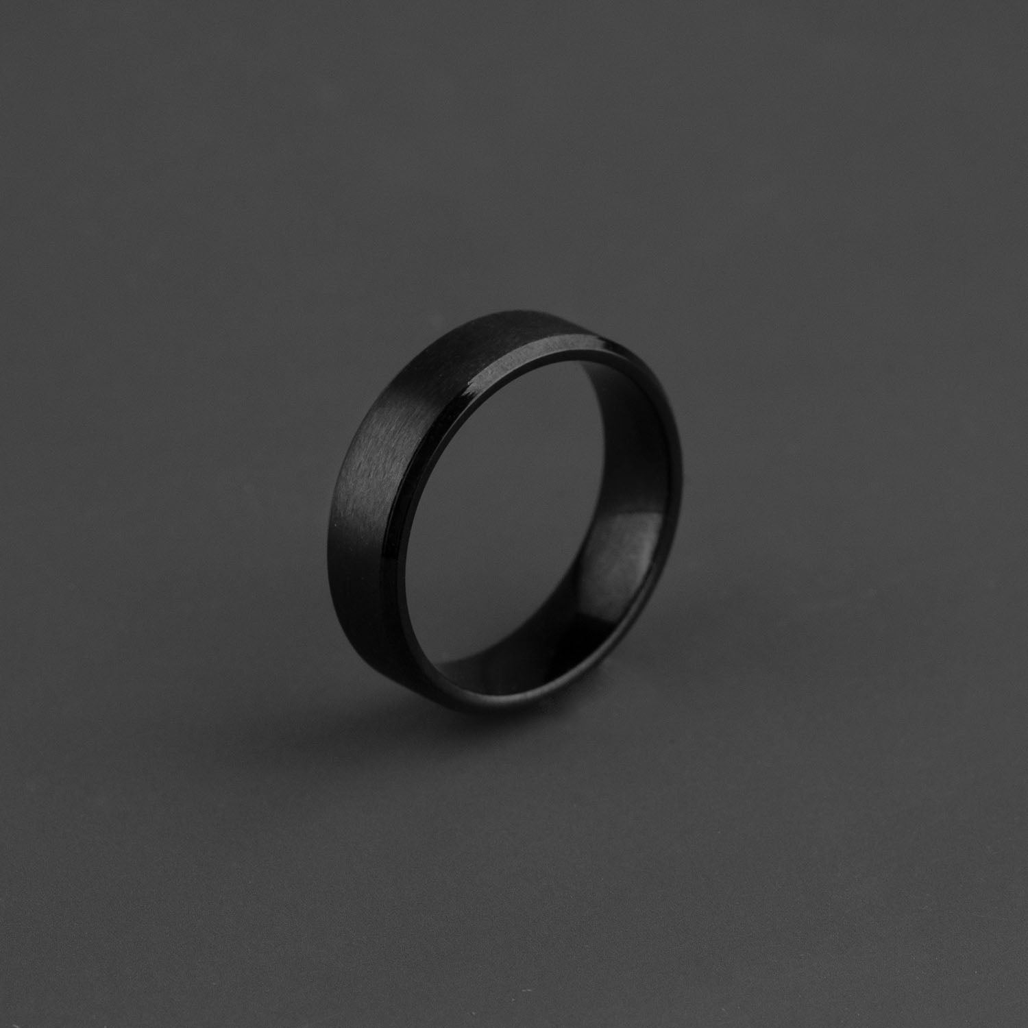 Personalised Beveled Band Ring