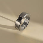 Black Rhodium Plated Pure 925 Silver Ring With Onyx Gem Stone