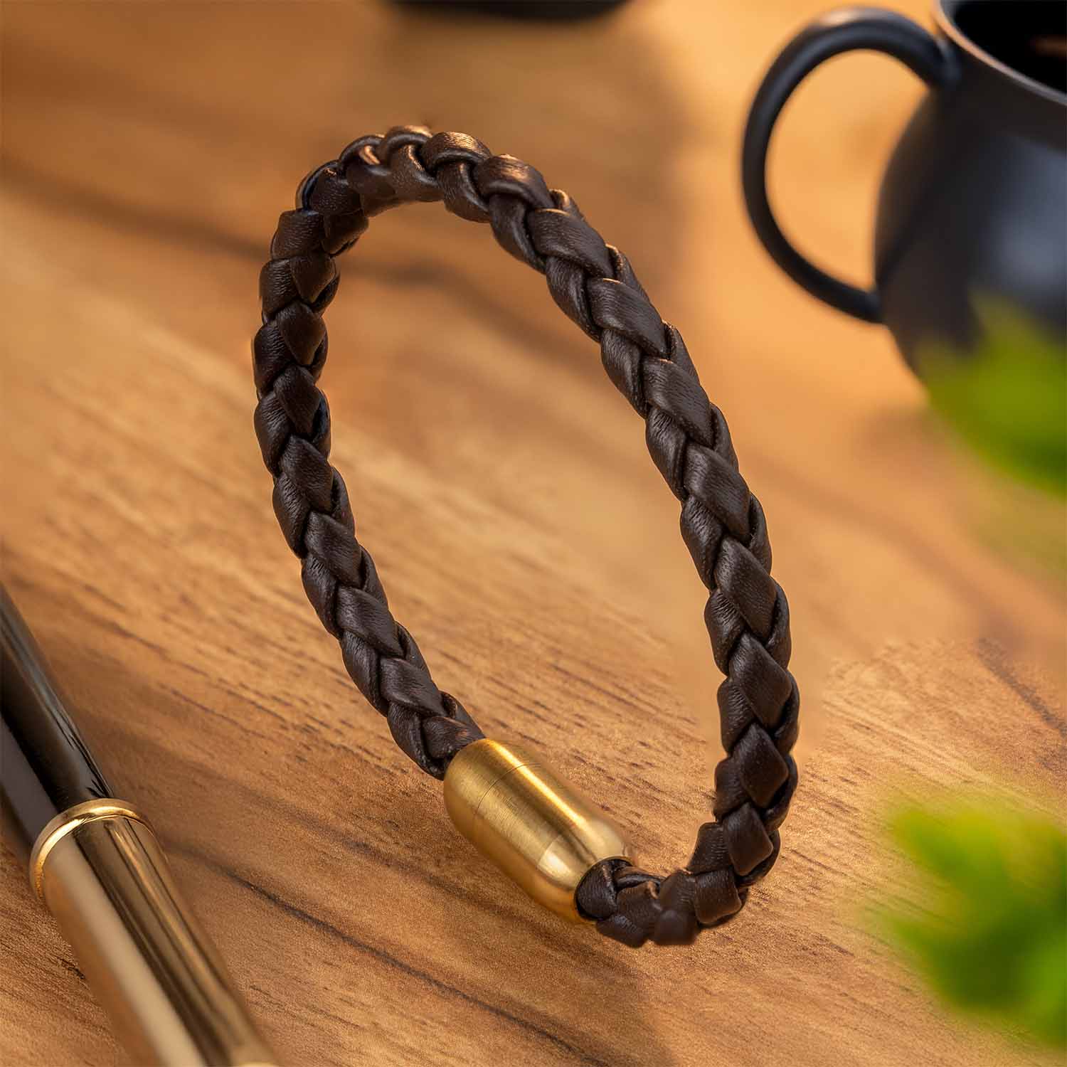 Alpha Braided NeoLeather Bracelet with MagSnap2