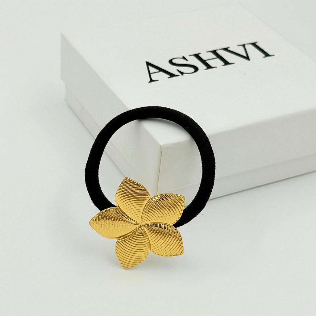 Leaf Flower Hair Tie