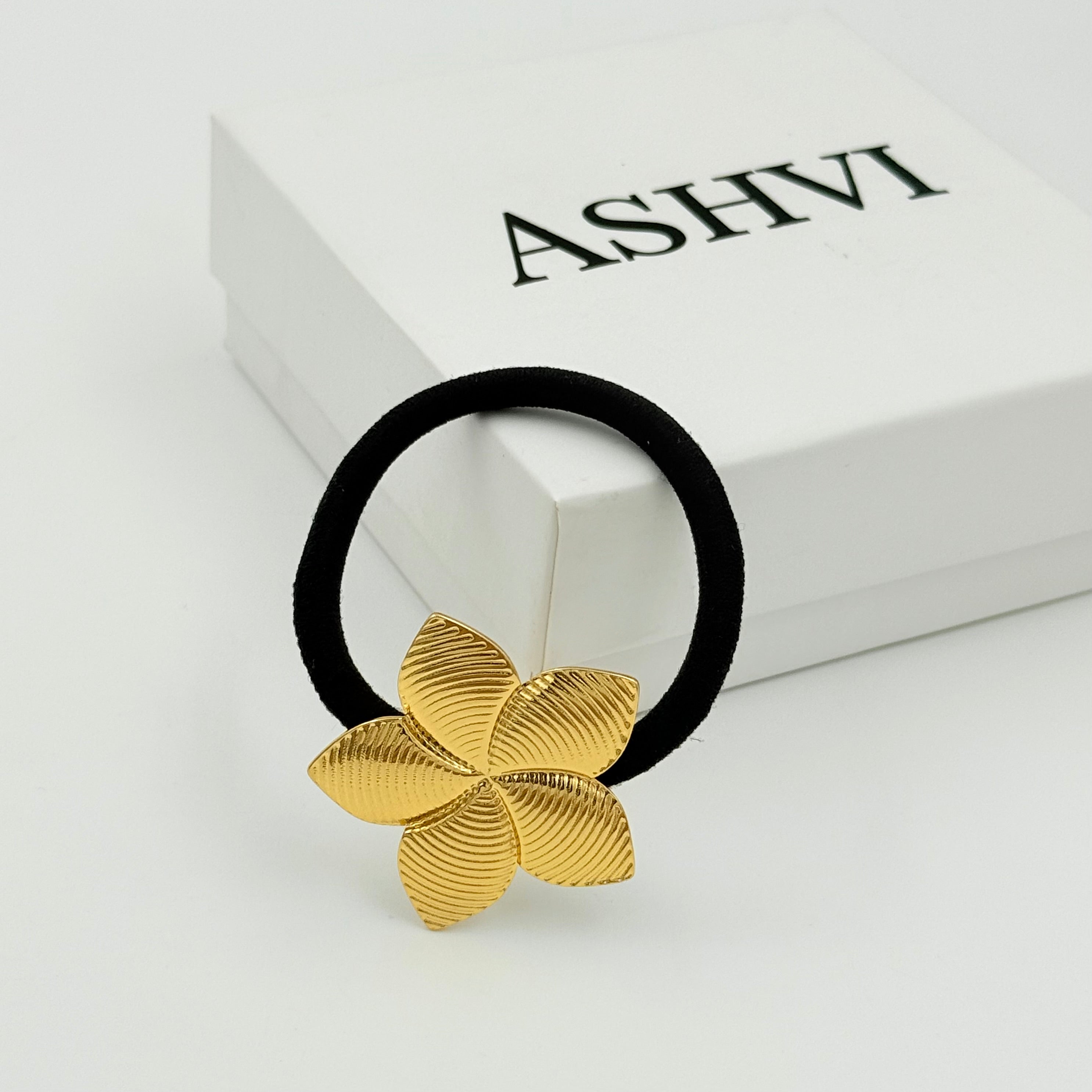 Leaf Flower Hair Tie