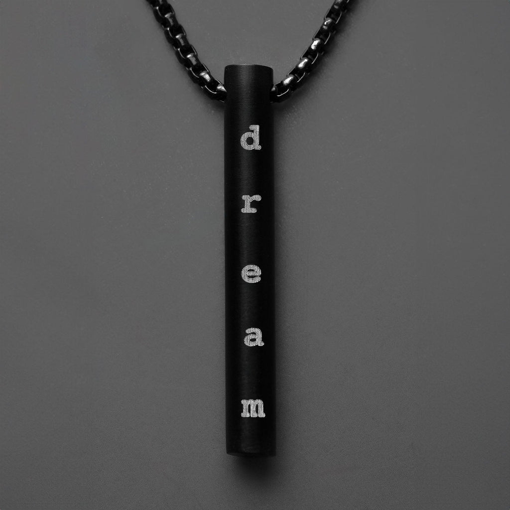 Motivation Minimal Barrel Necklace