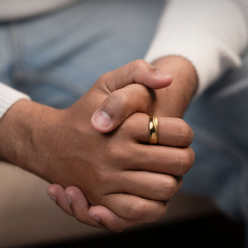 Dual Finish Band Ring