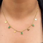 Butterfly Emerald Tanmaniya Necklace