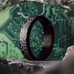 Electro Circuits Beveled Ring