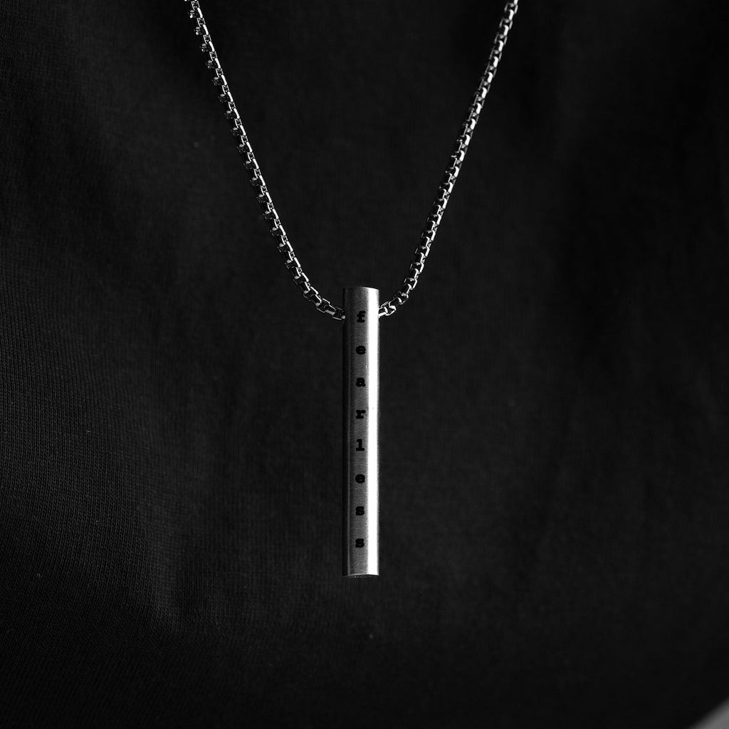 Motivation Minimal Barrel Necklace