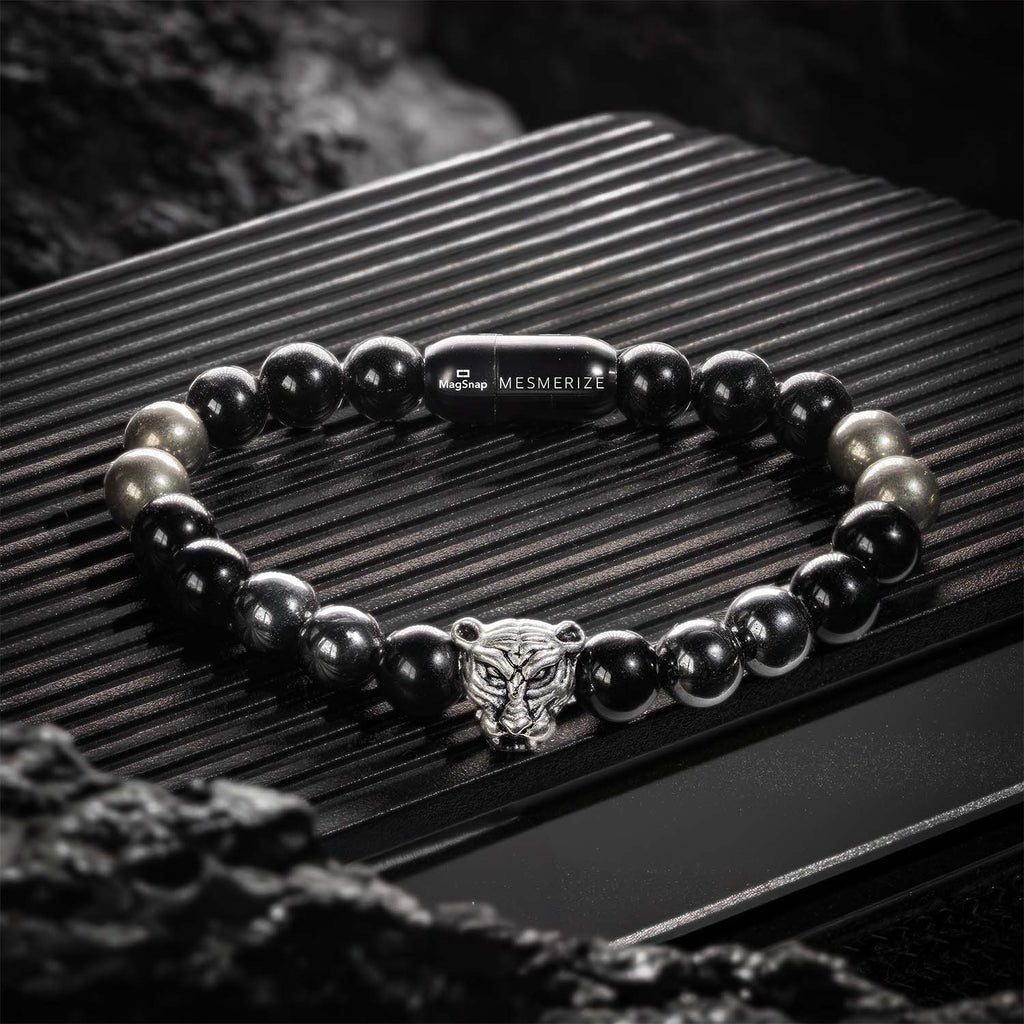 Focus Black Panther 2.0 Natural Stone Bracelet with MagSnap 2