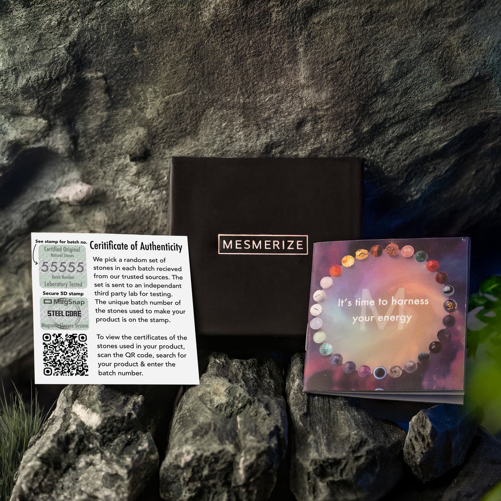 Harmonic African Turquoise & Black Obsidian Natural Stone Bracelet