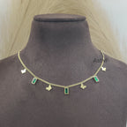 Butterfly Emerald Tanmaniya Necklace