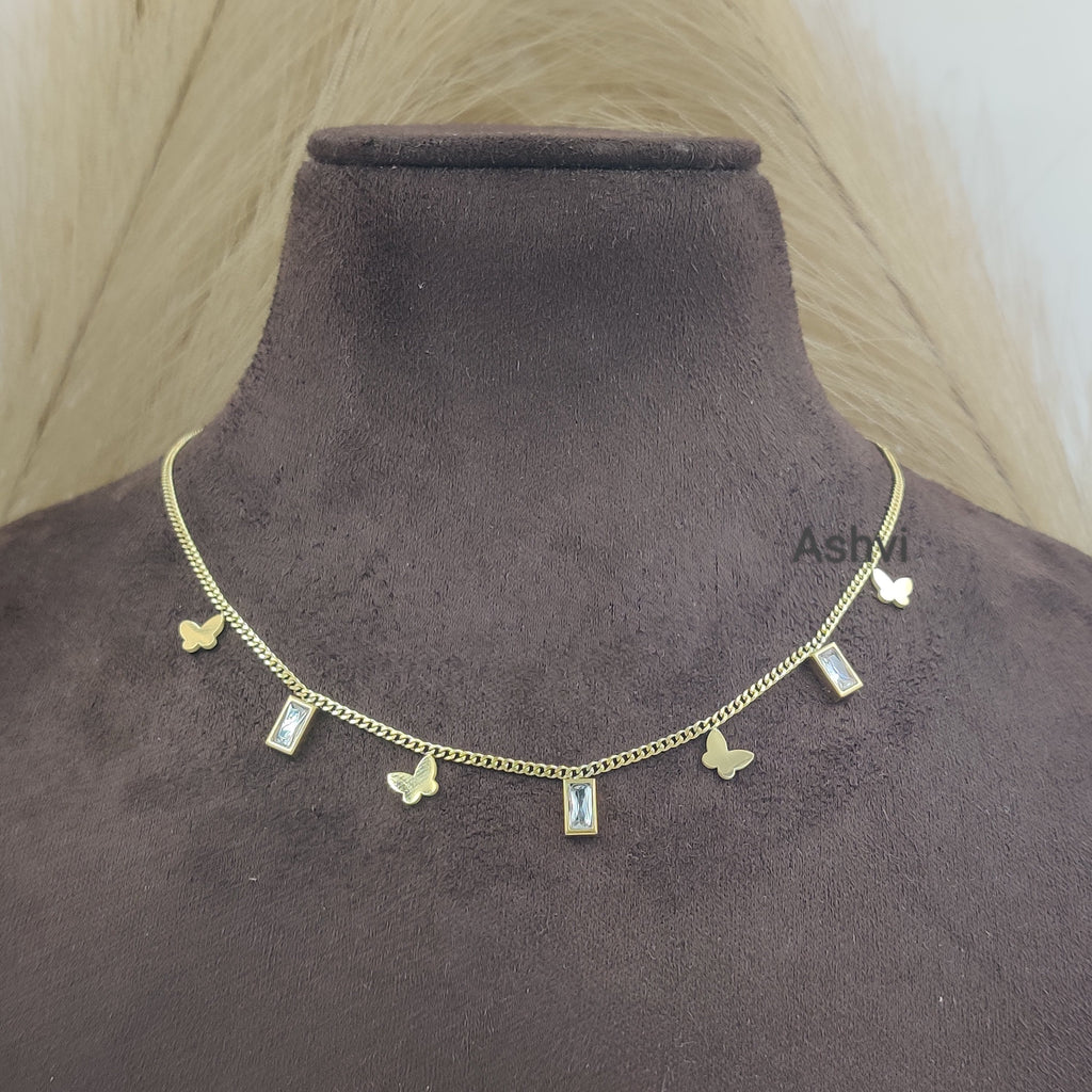 Butterfly Emerald Tanmaniya Necklace