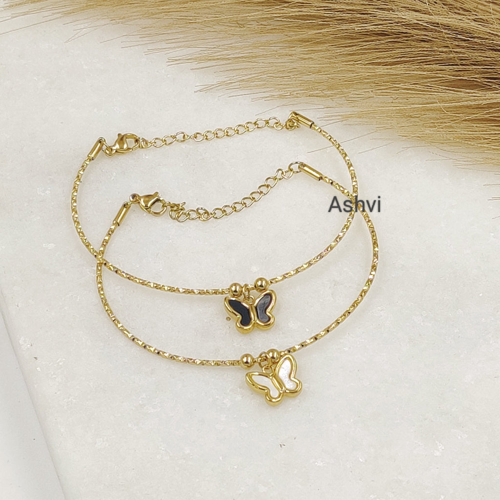 Butterfly Wire Charm Bracelet