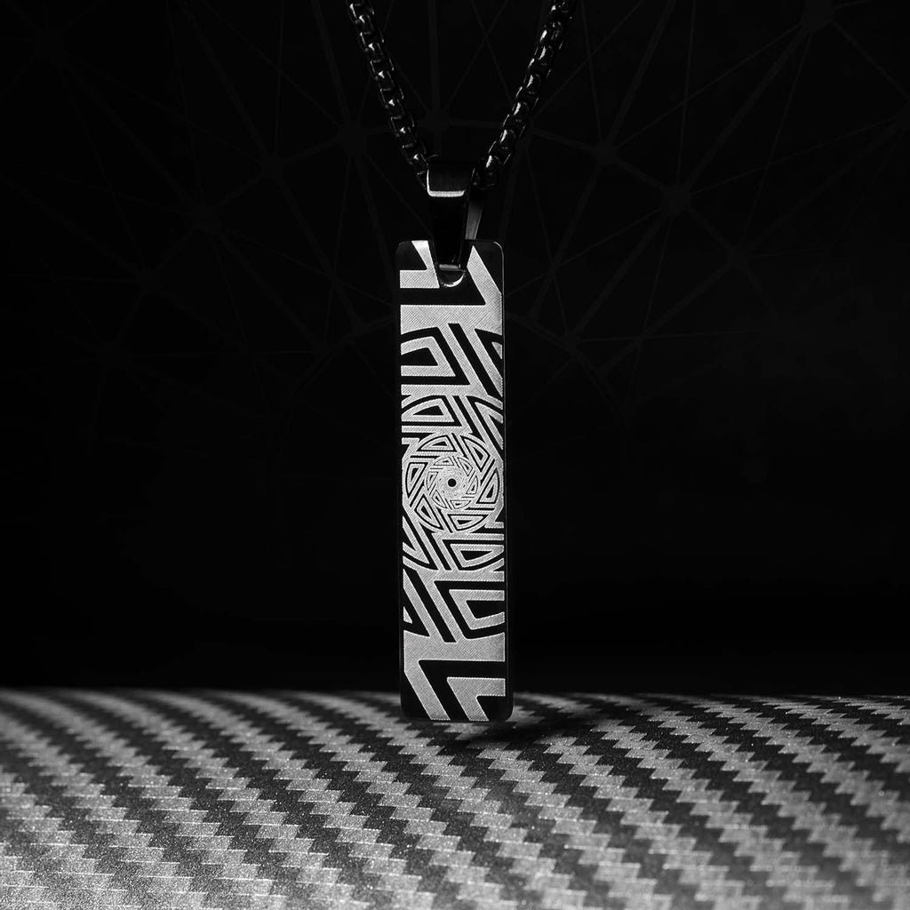 Infinite Zoom Mini Tag Necklace