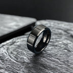 Kronos Black Band Ring