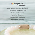 Peaceful Aura Natural Stone Bracelet with MagSnap2