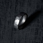 Matte Black Cube Ceramic Ring