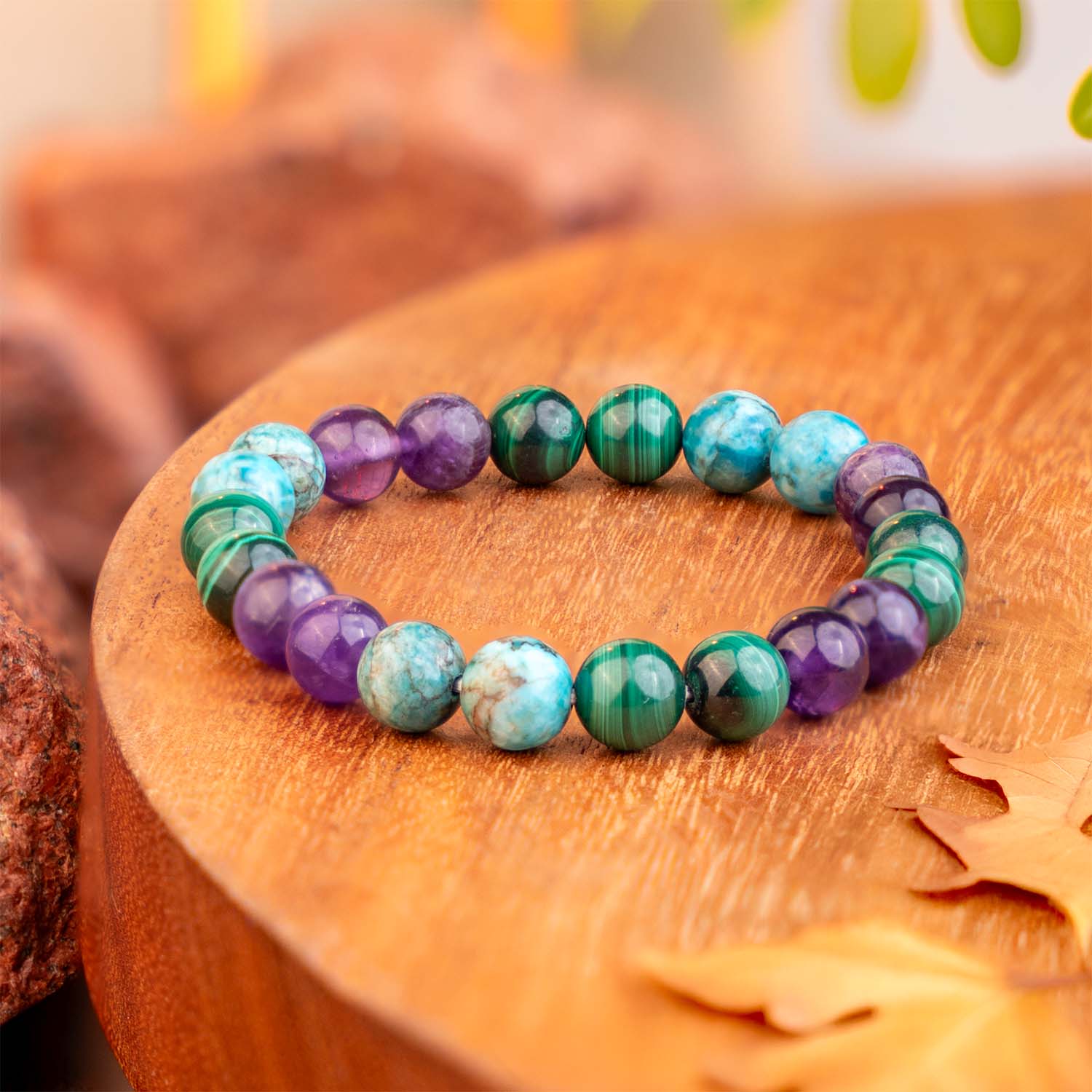 Mystic Malachite Natural Stone Bracelet