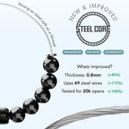 Sacred Growth Pyrite & Saffordite Natural Stone Bracelet With MagSnap2