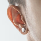 Round Stud Earrings-Pair