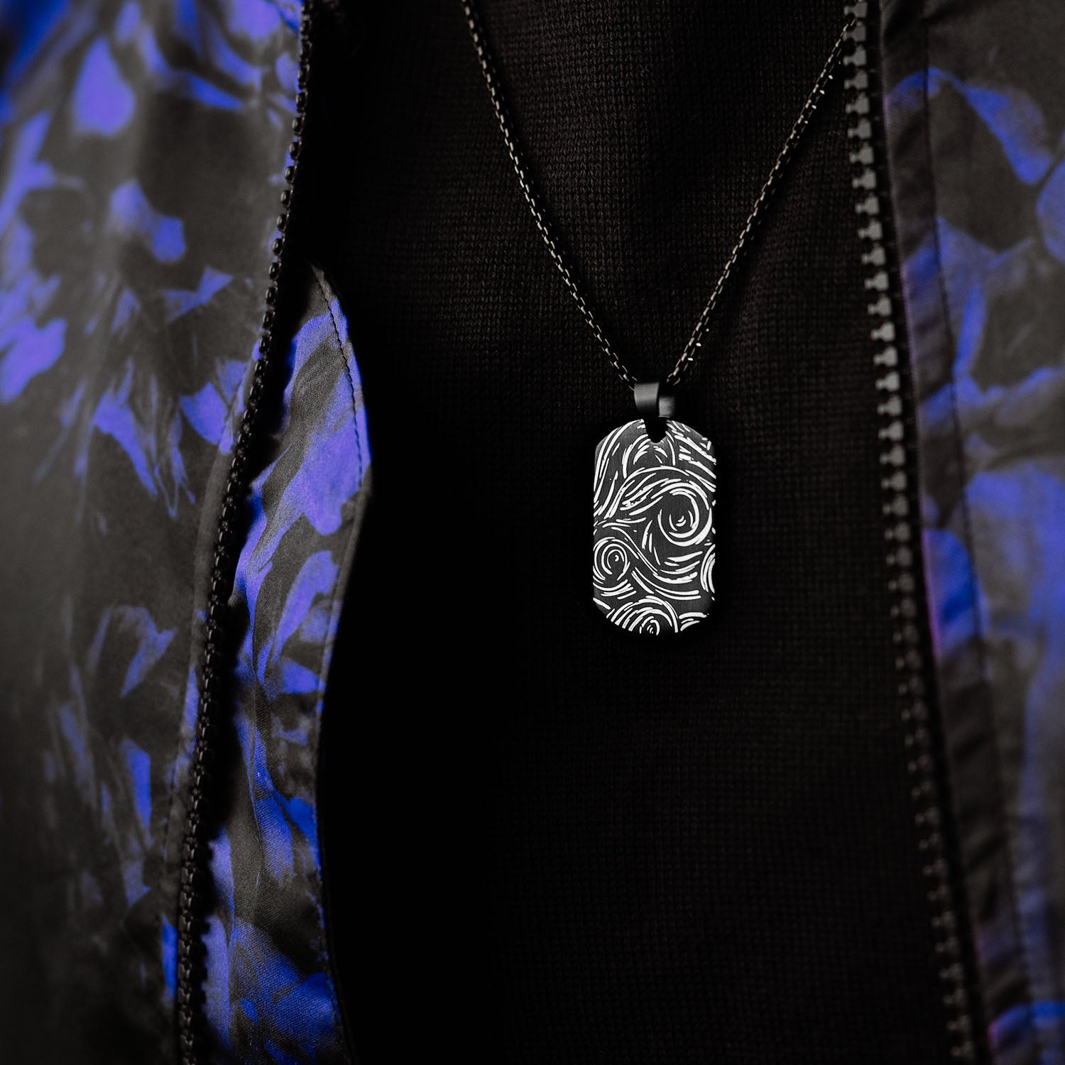 Van Gogh Dog Tag Necklace