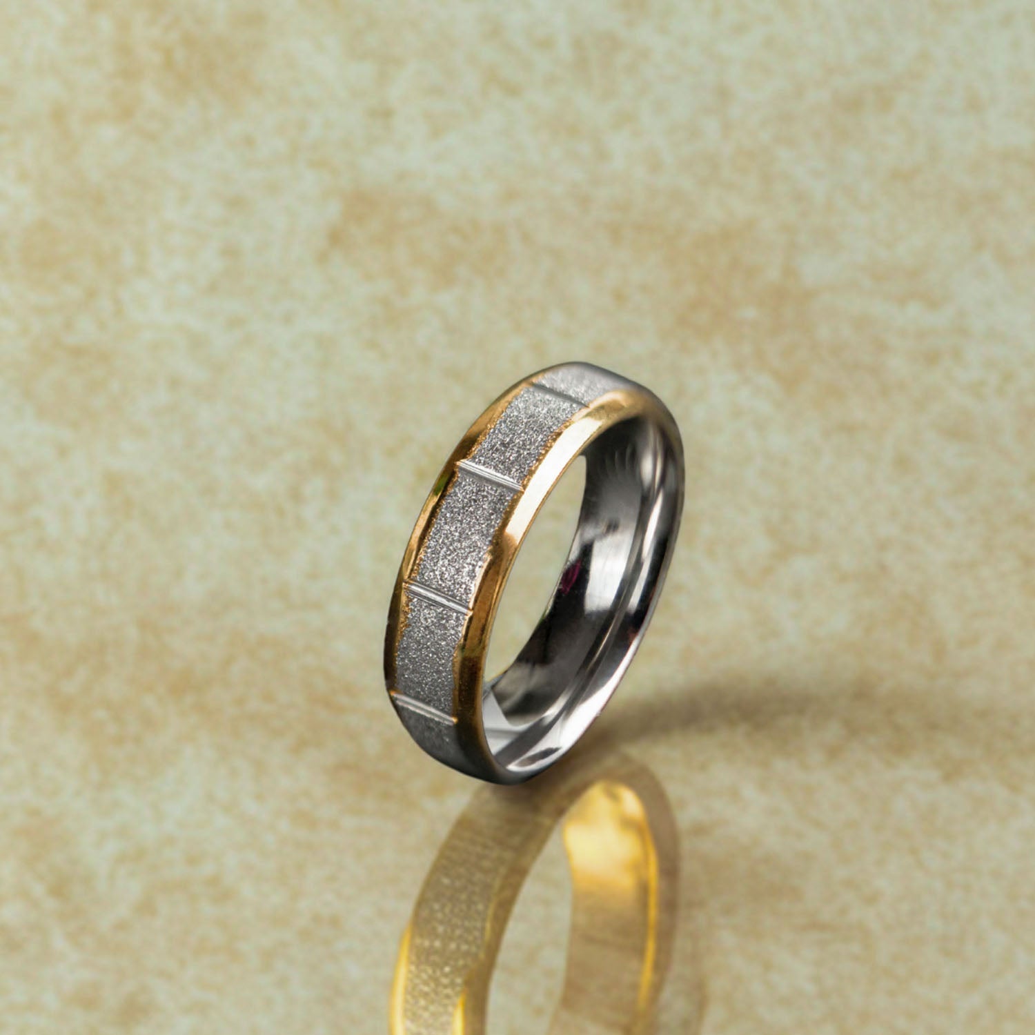 Volt Textured Band Ring