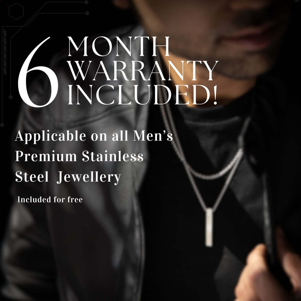 Damascus Steel Dog Tag Necklace