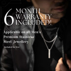 Damascus Steel Dog Tag Necklace