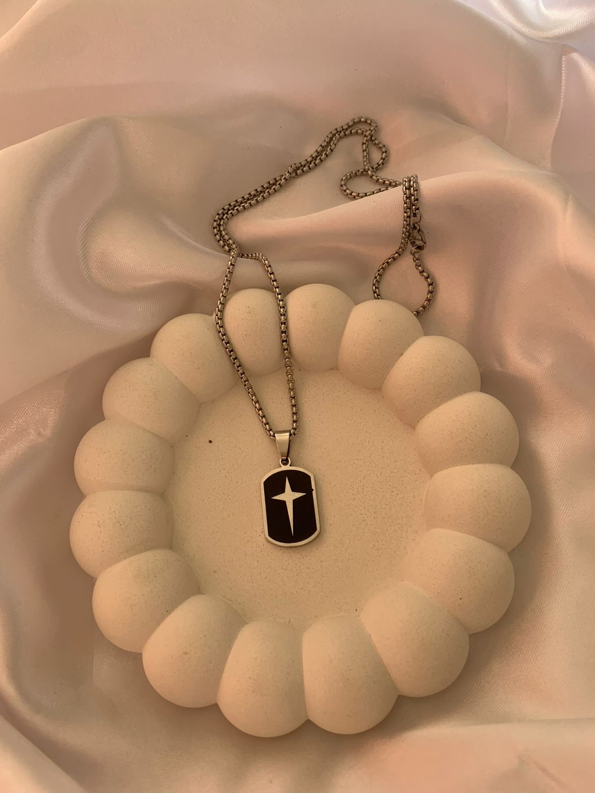 Silver cross Necklace