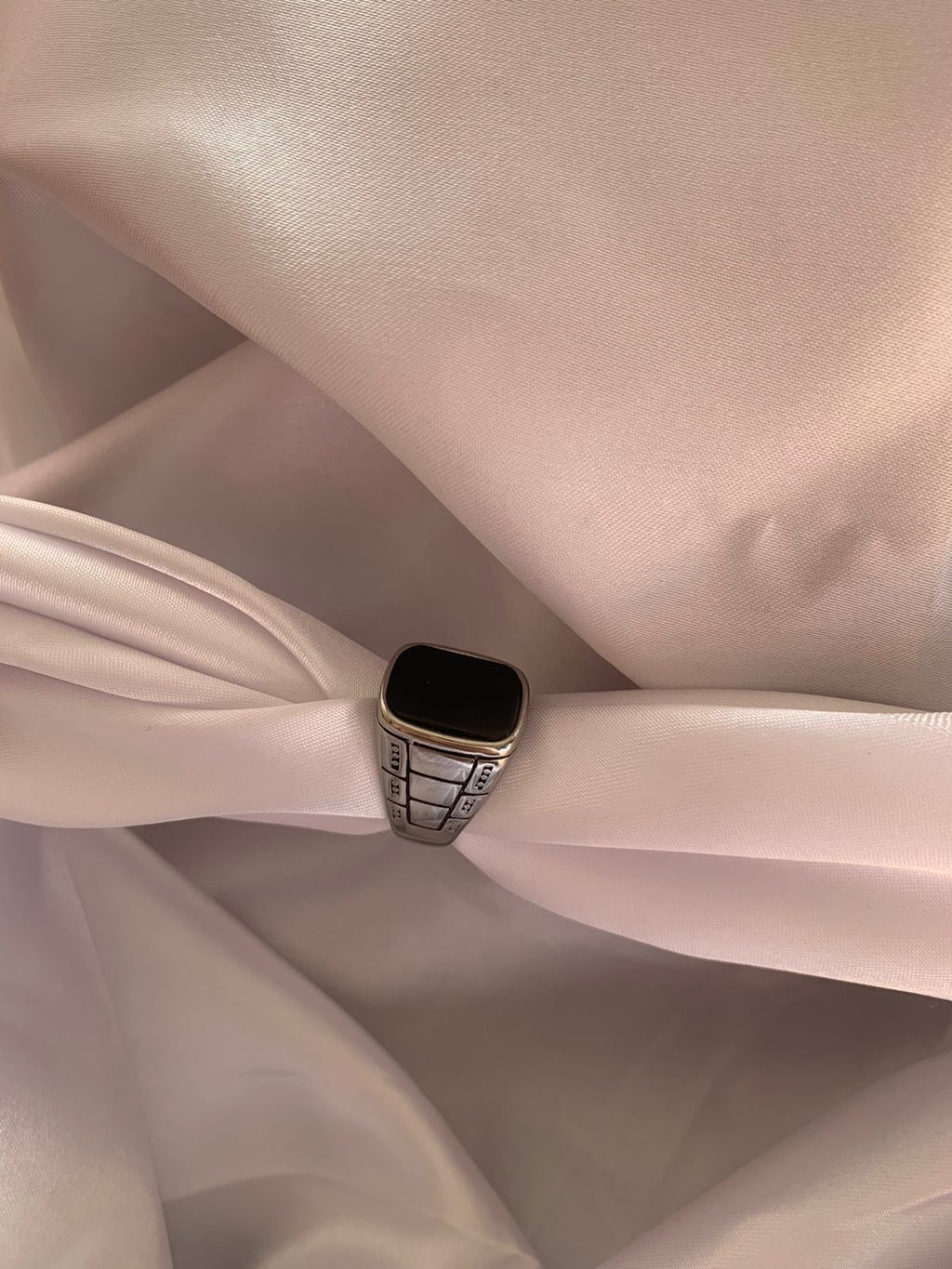 Edge Desing Silver Ring