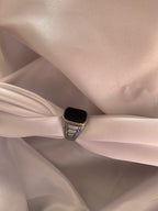 Edge Desing Silver Ring