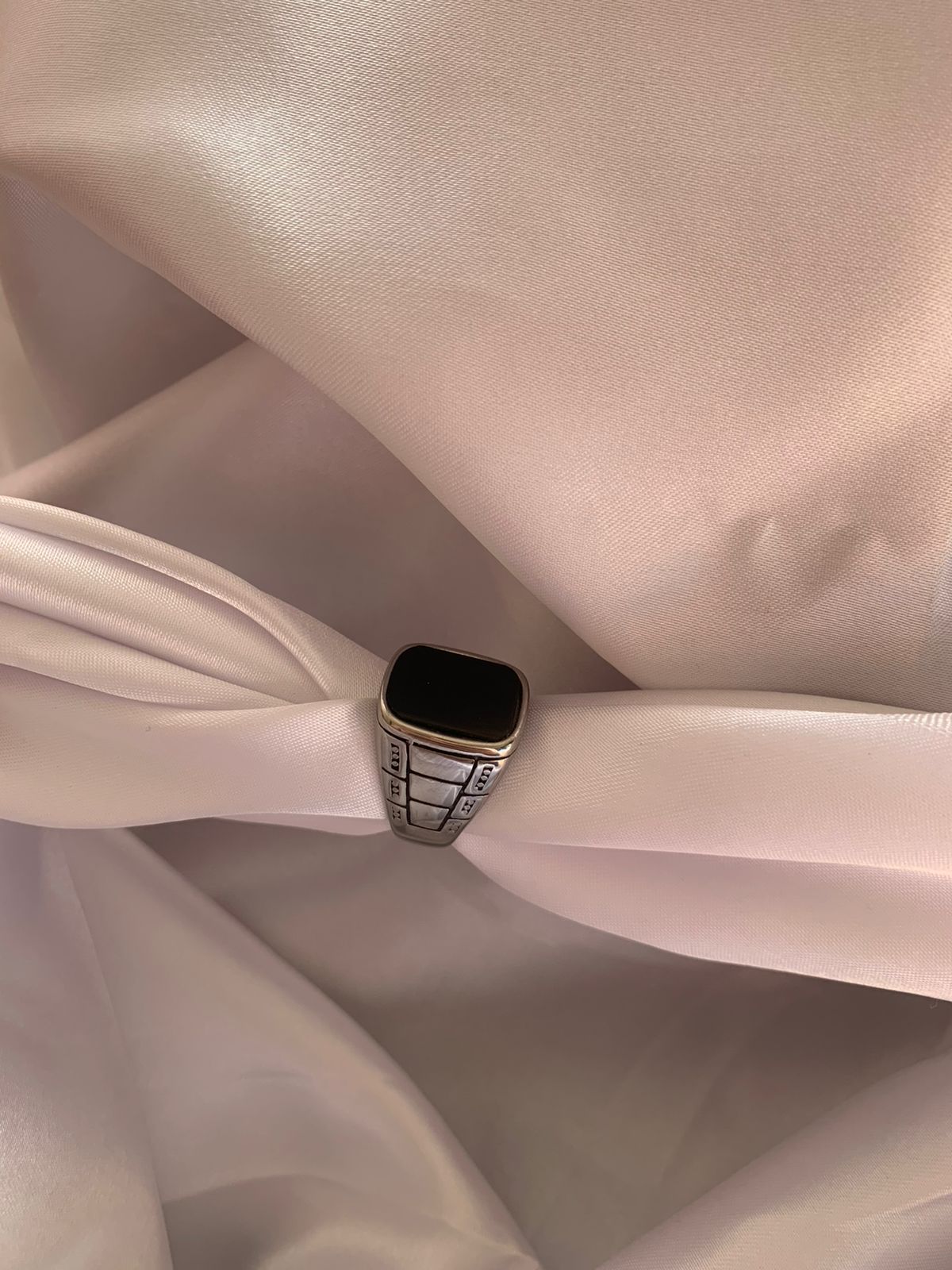 Edge Desing Silver Ring