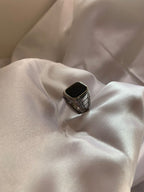 Edge Desing Silver Ring