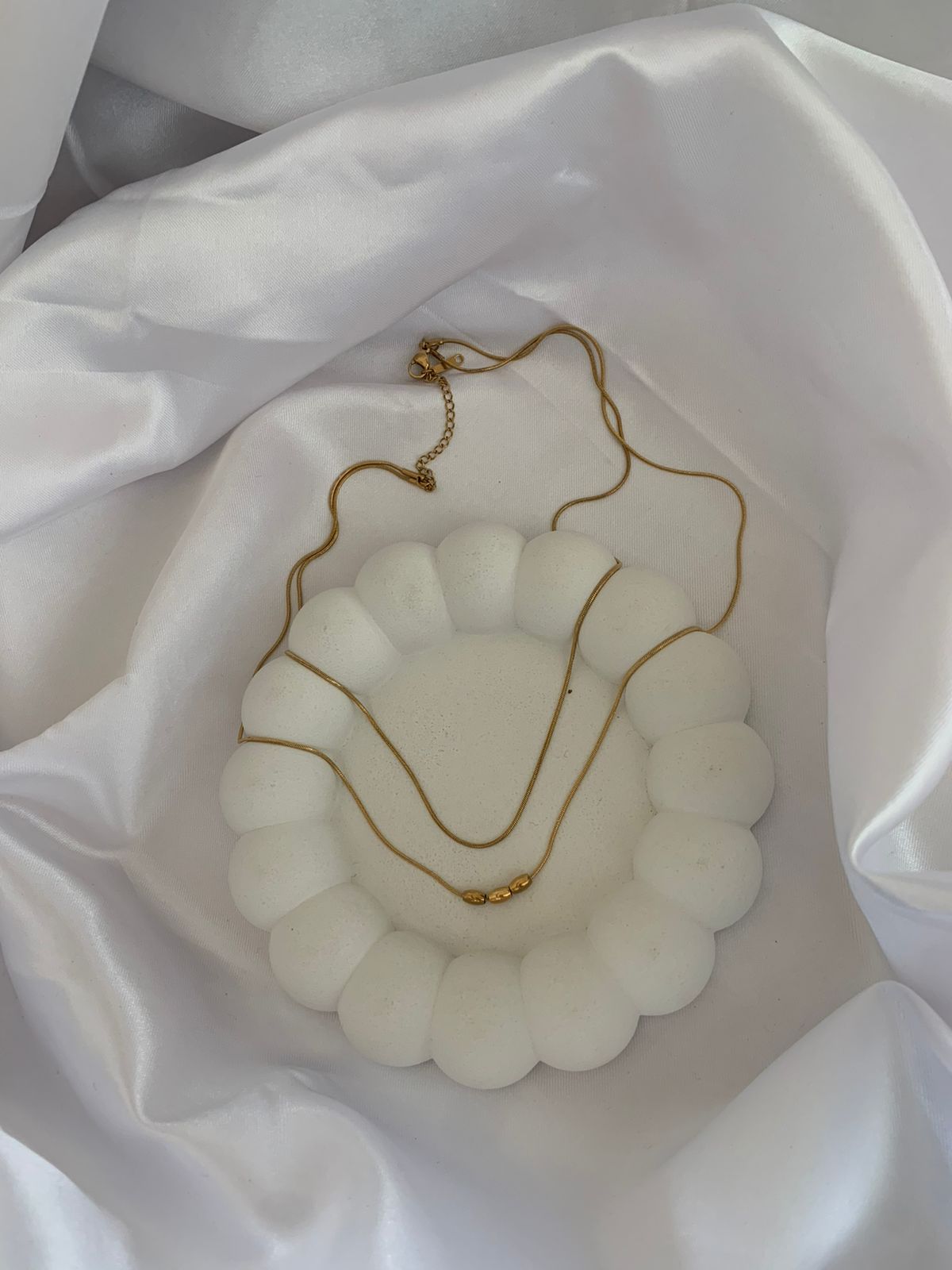 Double layer Three Dot Necklace