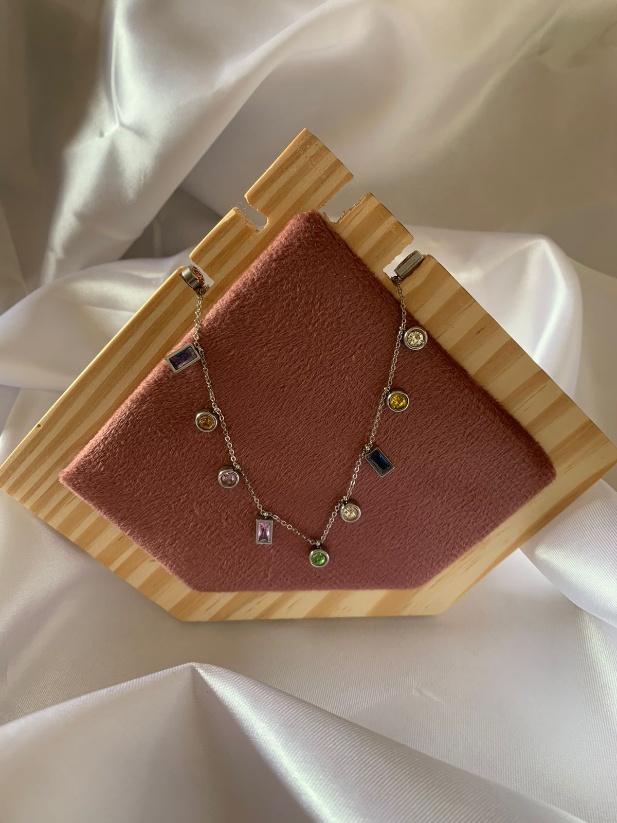 Silver multi stone tanmania