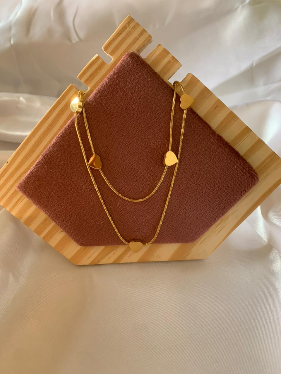 Double Layer Heart Necklace