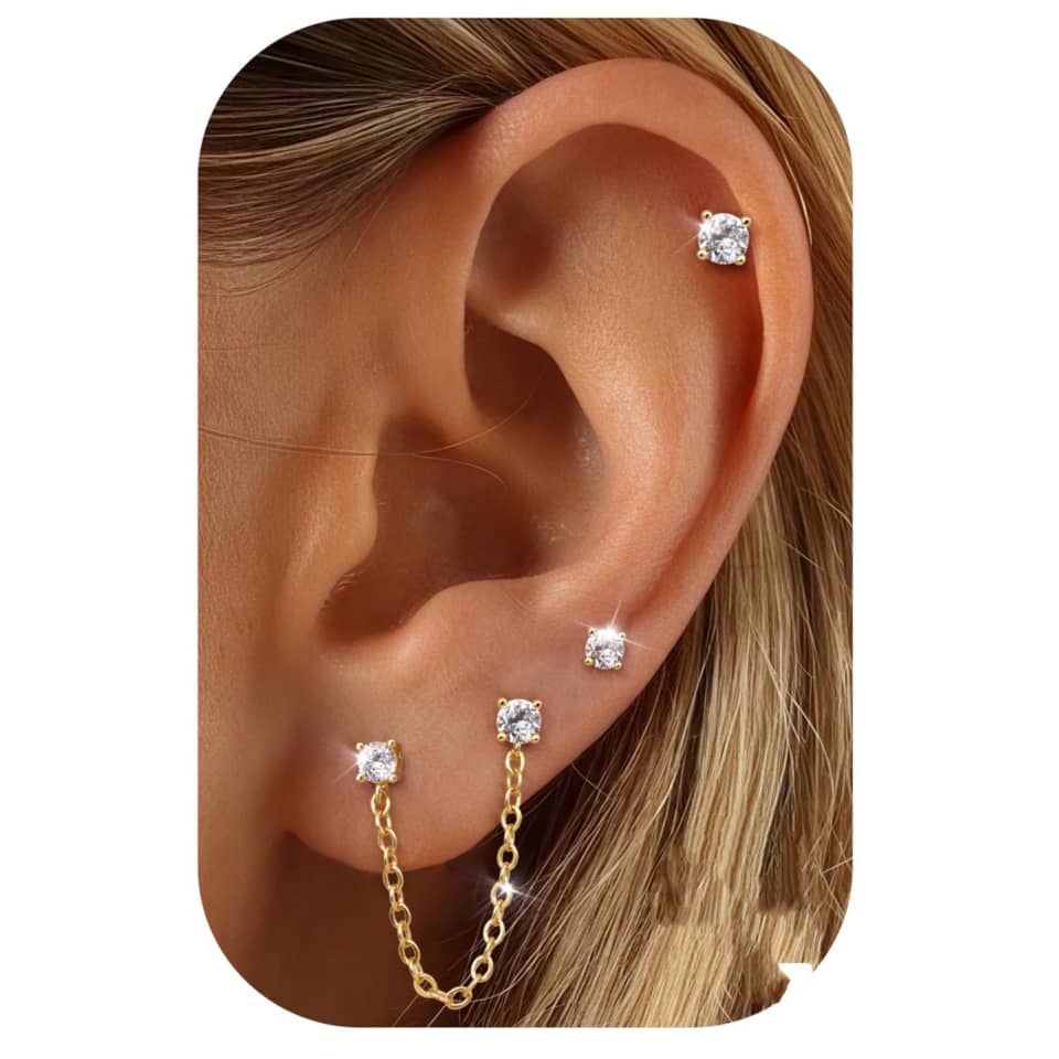 Chain Sar Piercing [In Pair]