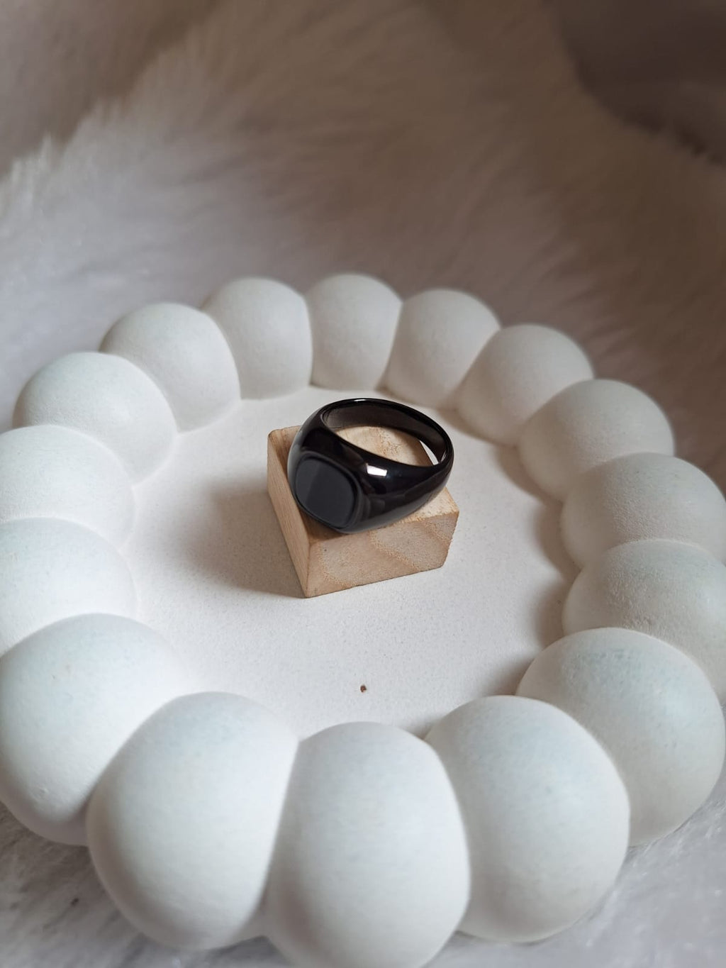 Black Stone Ring