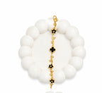 Black Daisy Tulip Bracelet