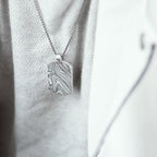 Damascus Steel Dog Tag Necklace