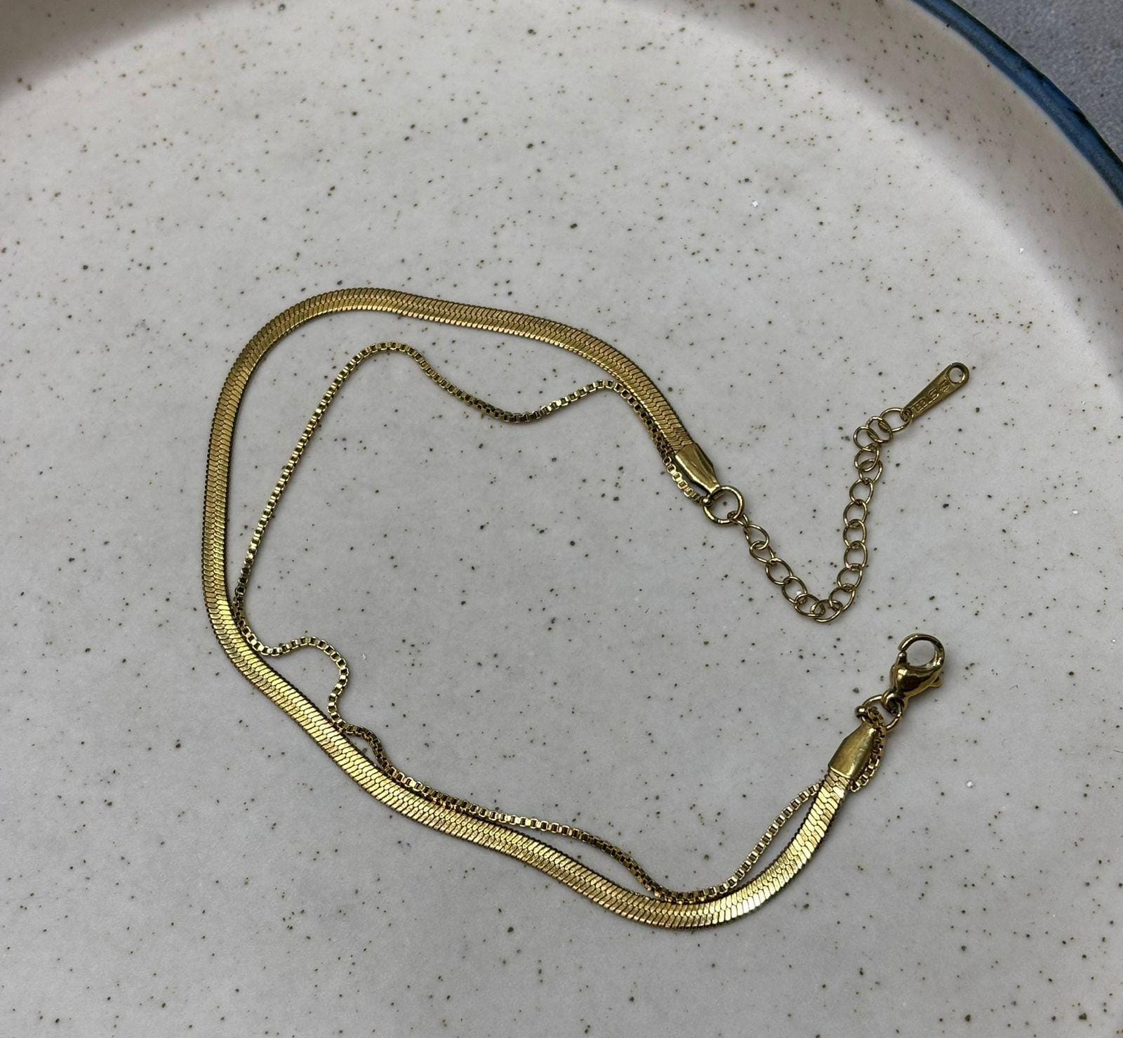 Snack Two Layer Anklet