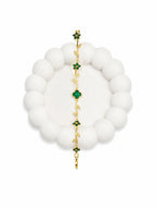Green Daisy Tulip Bracelet