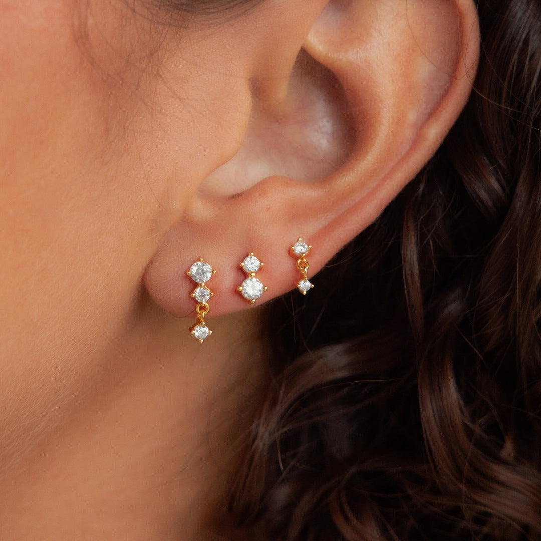 Hanging Stone Piercing [In Pair]