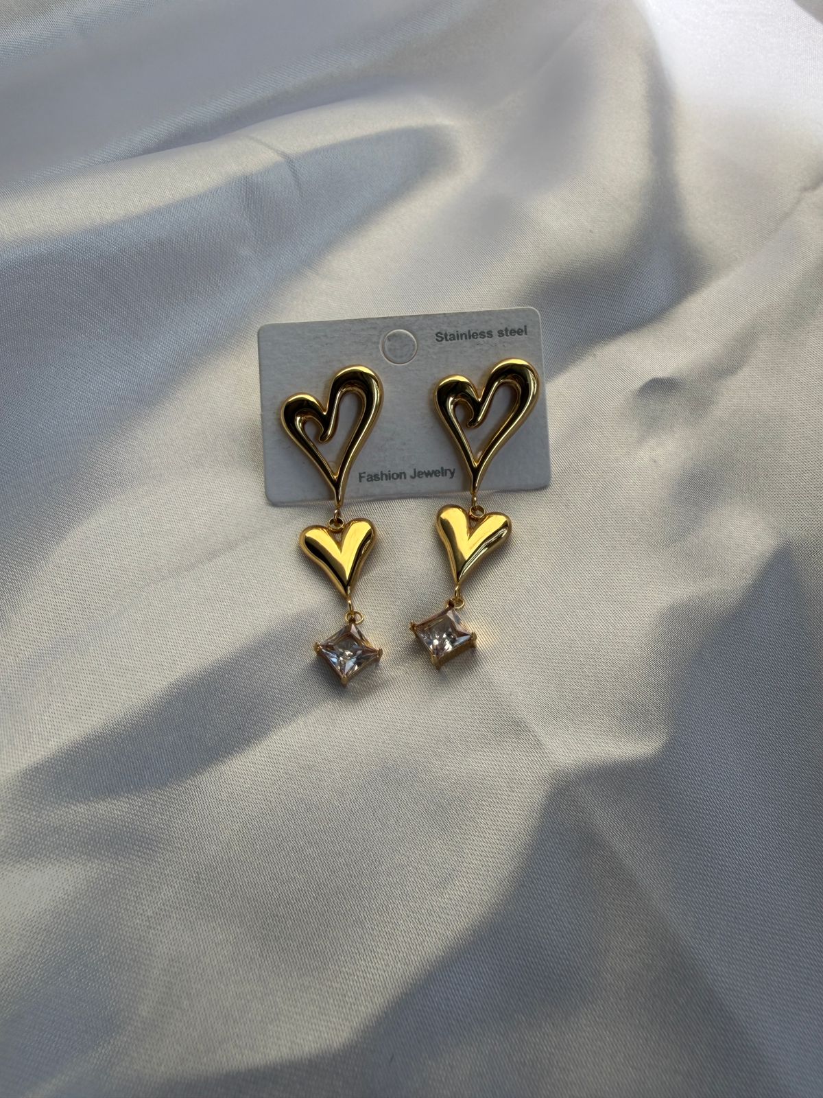 Heart Stone Earring