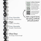 Personalised Stealth Gloss Black Bracelet With Magsnap2